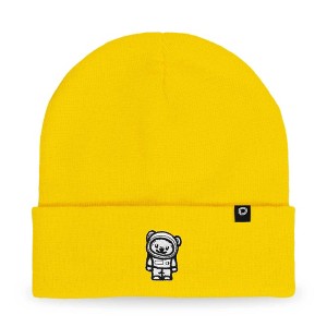 Dalix Ice Bear Embroidered Beanie Astronaut Warm Winter Knit Hat for Men - 1 of 4