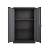 Space-saving steel storage unit with adjustable interior and secure locking doors¡ªgreat for documents, equipment. - 4 of 4