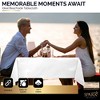 Plastic Tablecloth Disposable, Tablecloths for Rectangle Tables 54 inch. x 108 inch. Fits Tables Up to 8 Feet, Table Cloth for Party - SparkSettings - 3 of 4