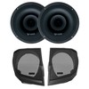 Diamond Audio MSMP84LK24 24+ HD Cut-In Lid Kit with MP84 8" 2-Way Full-Range Coaxial Speaker w/1" Horn Tweeter and Cicada Audio FLX700.4 4 Ch Pro A... - 2 of 4