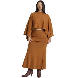 ELOQUII Sweater Maxi Skirt - 1 of 4