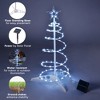 Yescom Munchkin  3 pack 2ft Spiral Tree for Indoo forr Outdoor Holiday Christmas Decoration Cool White Cold White - 3 of 4