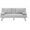 DOMETOUR 66.1" Futon Sleeper Sofa Bed for Living Room, PU Leather Adjustable Backrest Convertible Sofa - 2 of 4
