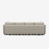 Belffin Modular Velvet Sleeper Sofa with Storage Seat (8 Seats + 8 Sides) - 2 of 4