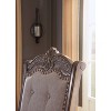Set of 2 Charmond Dining Room Chair Brown - Signature Design by Ashley: Upholstered, Nailhead Trim, Wood Legs - 4 of 4