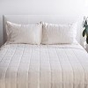 French Linen Box Stitch Quilt & Sham Set | BOKSER HOME - 3 of 4