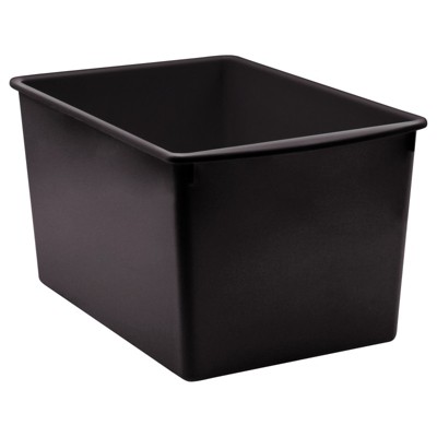 Teacher Created Resources Black Plastic Multi-Purpose Bin (Pack of 6)