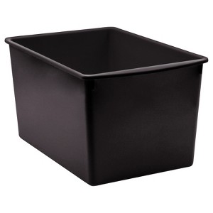 Teacher Created Resources Black Plastic Multi-Purpose Bin (Pack of 6) - 1 of 1