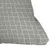 16"x16" Iveta Abolina Pine Needle Checker Square Throw Pillow Green - Deny Designs: Indoor Decorative Cushion, Zipper Closure - 3 of 4