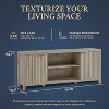 COUCHETA 65"  Fluted Stand for TV - Modern Entertainment Center with 2 Cabinets & Open Shelves, Console Table - 3 of 4