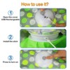 Itopfox Interactive Cat Toy with Moving Feathers & Real Mouse Sounds, Touch Activated Exercise Toy for Indoor Cats, Rechargeable - 3 of 4