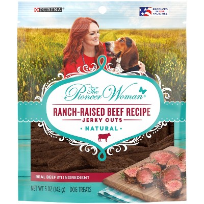 Purina Pioneer Woman Ranch Life Recipe Ranch-Raised Beef Jerky Cuts Dog Treats - 5oz