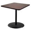Hampden Furnishings 36" Bennet Collection Square Dining Table Black/Mahogany - 2 of 4