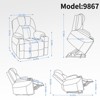 NicBex Chenille Lift Recliner Chair for Elderly,Massage Chairs with Vibration Massage and Lumbar Heating,Cozy Reclining Chairs for Living Room - 3 of 4