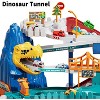 TEMI Boys Dinosaur Race Track Playset, Kids Car Garage Parking Adventure Toy with 10 Mini Cars, Educational Toy Ramp Playset for 3 4 5 7 8 Year Old - 3 of 3