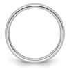 Black Bow Jewelry 3mm to 8mm Platinum Light Weight Polished Domed Comfort Fit Band - 2 of 4