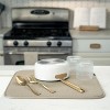 LunaLulinlk Dish Drying Mat, 16” x 18”, Absorbent Microfiber Kitchen Counter Mat, Dish Drying Pad Pure Cashmere - 2 of 4
