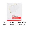 Staples Big Tab Write-On Paper Dividers 8-Tab White 4/Pack (13510/23178)  - 2 of 4