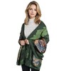 Anna-Kaci Women's Luxury Floral Pattern Satin Scarf Lightweight Silky Wrap Shawl Scarves for Evening Dresses - 4 of 4