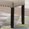 NicBex Upholstered Bench,44 inch Dining Bench with Solid Wood Frame,Modern Ottoman with Turned Legs for Living Room,Entryway,Kitchen - 4 of 4