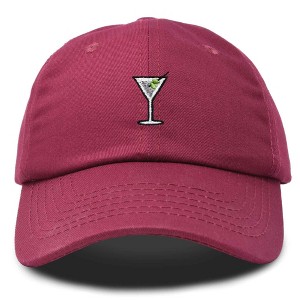 Dalix Martini Embroidered Cap Cotton Baseball Cute Cool Dad Hat Womens - 1 of 4