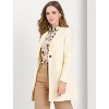INSPIRE CHIC Women's Mid-thigh Collarless Single Breasted Outwear Winter Overcoat - 3 of 4