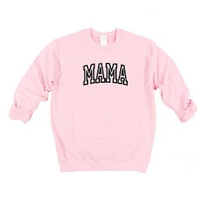 Simply Sage Market Women's Graphic Sweatshirt Embroidered Mama- White Embroidery - 1 of 3