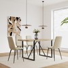 5-Piece Dining Set with MDF Kitchen Table and 4 Armless Chairs - 3 of 4