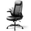 Ergonomic High Back Office Chair, Adjustable Flip-up Armrests Desk Chair with Lumbar Support and Thick Headrest - 2 of 4