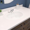 Bootz Azalea Enameled Steel Bathroom Sink 20 in. W X 6.5 in. D White - 2 of 2