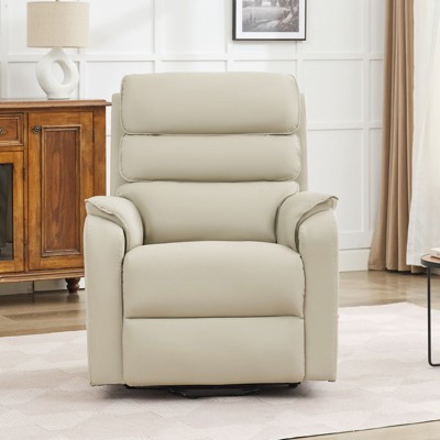 Hyleory Power Lift Recliner Chair for Elderly, PU Leather Electric Recliner Chairs with 2 Side Pockets, Lift Massage Chair with 8-Point Massage
