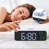 REGALWOVEN Electric Alarm Dimmable USB Charging Port Alarm Clock 6.7x2.4x1.2 Inches - 3 of 4