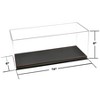 Showcase Acrylic Display Case with Black Synthetic Leather Base "Mijo Exclusives" for 1/18 Scale Models - 2 of 3