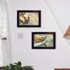 Gulches 2-Piece Vignette By Marla Rae, Printed Wall Art, Ready To Hang Framed Poster, Black Frame(Memories at the Lake Collection) - 2 of 4