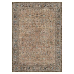Abynow Modern Power Loomed Machine Washable Area Rug - 1 of 4