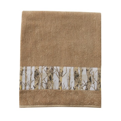 Microstripe Terry Cotton Hand Towel Taupe - Hearth & Hand with Magnolia