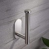 Hachikiko SUS 304 Stainless Steel Toilet Paper Holder - Self-Adhesive Modern Cylindrical Design, Easy Paper Replacement (No Drilling Option) - 2 of 4