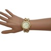Olivia Pratt Gold and Rhinestones Chain Tortoise Strap Women Watch - 2 of 4