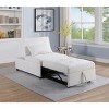 NicBex Convertible Sleeper Chair,Modern Multi-Function Folding Sofa Bed with Contemporary Style,Couches with Pillow for Living Room,White - 2 of 4