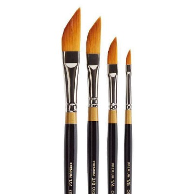 Kingart 4ct Original Gold Dagger Brush Set