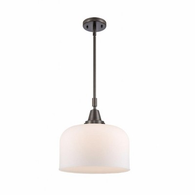 Bell - 1 Light Stem Hung Mini Pendant In Industrial Style-14.13 Inches Tall and 12 Inches Wide