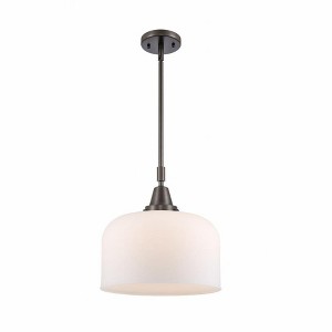 Bell - 1 Light Stem Hung Mini Pendant In Industrial Style-14.13 Inches Tall and 12 Inches Wide - 1 of 1