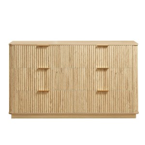 Dexmalle 55"Wide Vintage Style 6-Drawer Dresser - 1 of 4