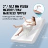 VEVOR Mattress Topper, Queen Size, 3 in Thickness, Soft Memory Foam Mattress Pad, Premium Cooling Gel Infusion, Detachable and Washable, White - 3 of 4