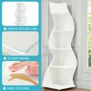 Lirago,5-Tier Corner Bookshelf – Modern White Engineered Wood Shelf with Adjustable Shelves – Ideal for Home & Office Spaces - 4 of 4
