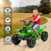 6V Battery Powered Kids Ride-On 4-Wheeler ATV with Music,LED Headlights,Rubber Handles¨CToddler Electric Quad for Age 1-6 - 2 of 4