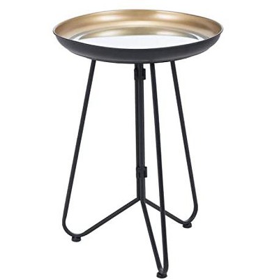 Zuo Foley Accent Table Gold And Black : Target