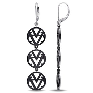EVERLY JEWELRY | Sterling Silver V1969 ITALIA Openwork Drop Earrings - 1 of 3