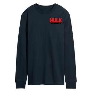 Men's - Marvel - Captain America Red Hulk Oversized Long Sleeve Graphic T-Shirt - 1 of 4
