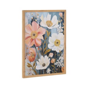 Kate & Laurel All Things Decor 12"x16" Gallery Boho Flowers in Muted Neutrals Print by The Creative Bunch Studio Natural - 1 of 4